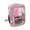 Pink, variant on Hgallory PVC Jelly Backpack Transparent Waterproof Backpack for High School & College Students, Large Capacity Clear Book Bag Anti static Bags, 16.9"x13"x5.5", 1 Pack, Purple