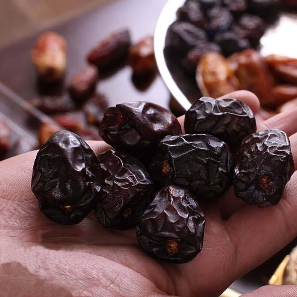 Premium Ajwa Al Madina Dates, Saudi Arabia 2.2lb Fiber-Rich Snack Dry Fruit