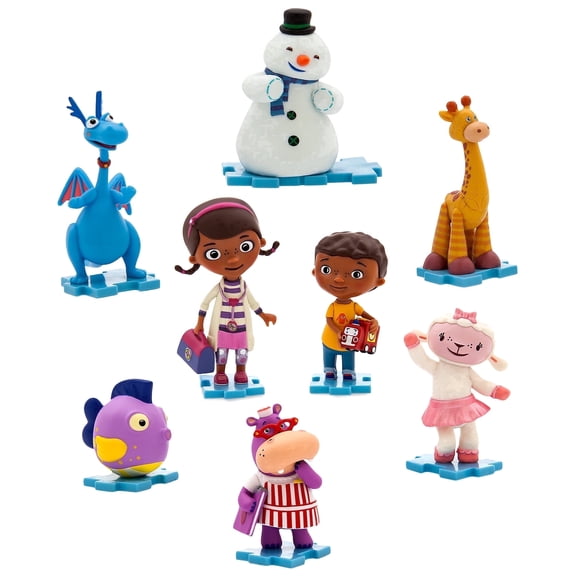 Disney Store Doc McStuffins Deluxe Figurine Play Set - 8 Figures, Disney Jr Doc McStuffins Toys