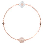 Swarovski REMIX COLLECTION CLOVER STRAND, White/Black, Rose Gold, M-5375185