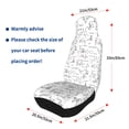thumbnail image 4 of Yiaed Chemical Formulas Print Car Seat Covers,Universal Auto Seats Protector Fits for Car,SUV Sedan,Truck,Automotive Seat Covers & Accessories(Two packs), 4 of 7