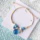 thumbnail image 2 of Pulsera de flor de durazno simple popular japonesa y coreana para todos los partidos literatura y arte femenino Estudiantes de Mori joyería de flores secas zafiro azul cielo estrellado, 2 of 2