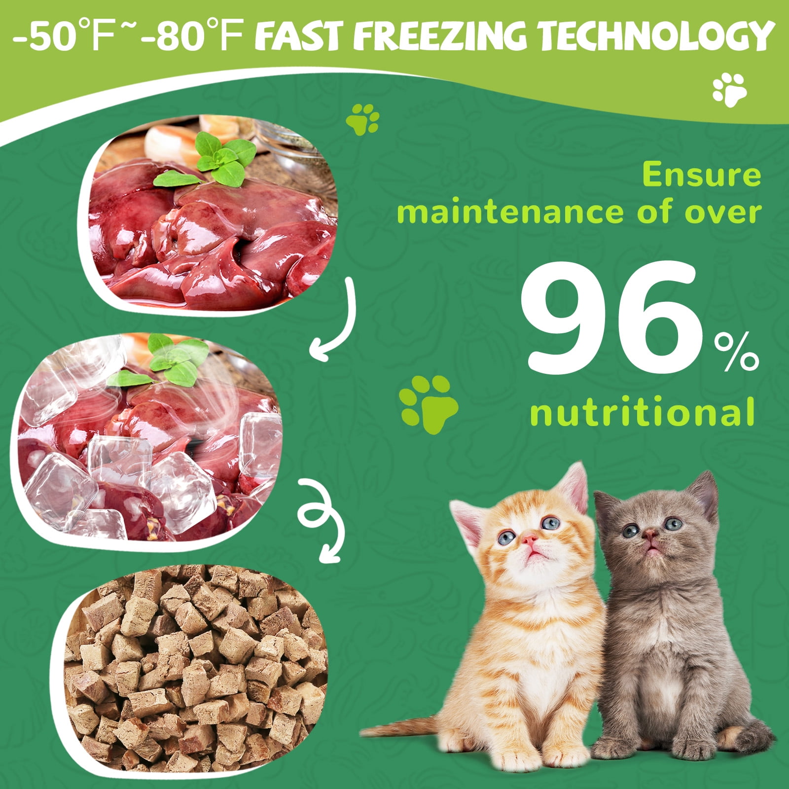 (2 pack) PAWUP Chicken Liver Freeze Dried Dog and Cat Treats, Single Ingredient, Grain Free, No Additives, High Protein Dog Toppers for Training, 4.6oz