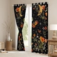 thumbnail image 3 of Manfei Flying Moth Blackout Curtains Set of 2 (52x84 Each) for Female Men,Chic Floral Flowers Window Curtains,Bohemian Starry Sky Curtains and Drapes,Ultra Soft Home Decor, 3 of 6