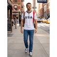 thumbnail image 2 of Icon Sports U.S. Soccer Gameday Jersey, 100% Polyester, White, YXS-XXL, 2 of 9