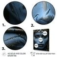 thumbnail image 3 of Designart "Blue Mursi Pride Portrait I" People Framed Wall Art - Global Blue African Tribal Entryway Framed Wall Art Print, 3 of 6
