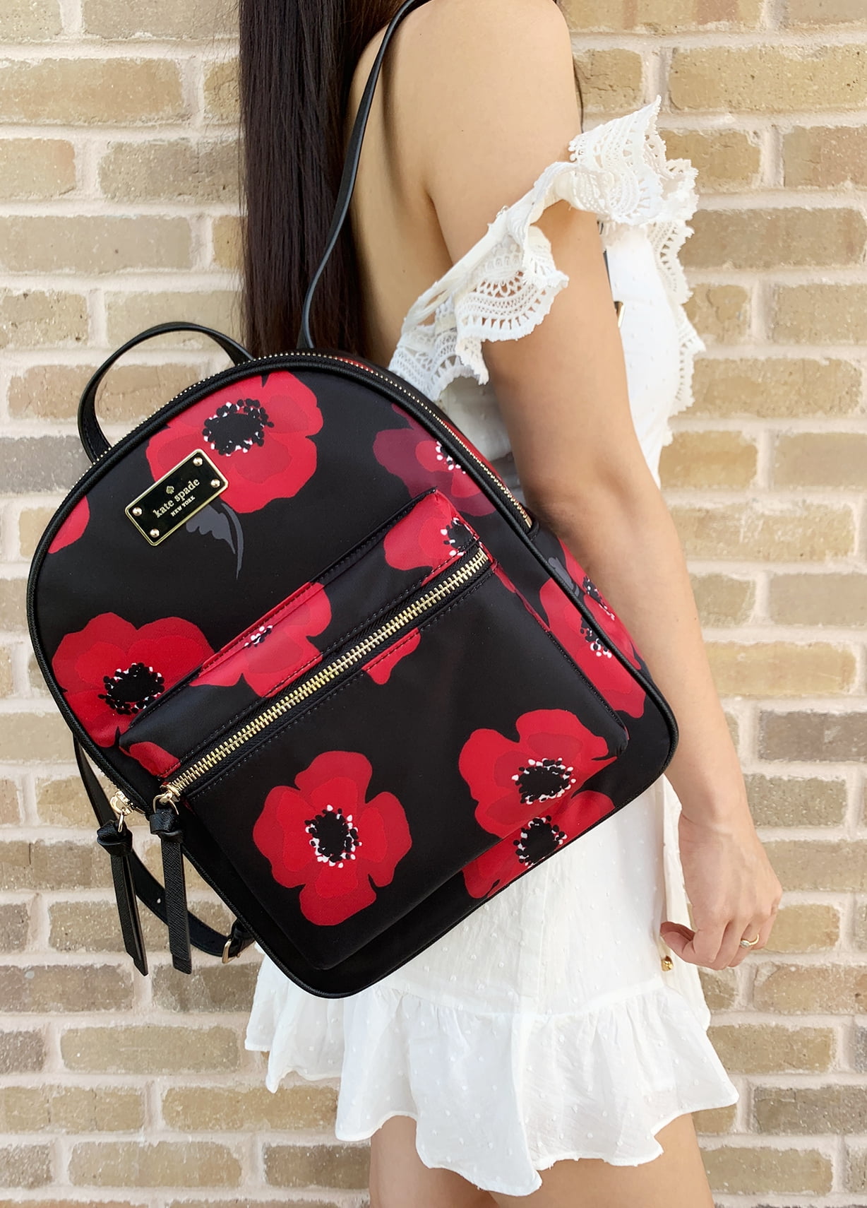 kate spade wilson road poppy backpack