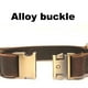 thumbnail image 4 of Collar de perro de cuero tapizado de lujo, hebilla de cinturón, adecuado para mascotas medianas y grandes, 4 of 5