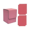 thumbnail image 4 of GARENDE Card Deck Box Collectible Game Holder Baseball Card Gathering Card Protectors PU Pink, 4 of 9
