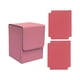 thumbnail image 4 of Caja de baraja de cartas coleccionables de cuero sintético, grande, portátil, para juegos de colección Rosa, 4 of 9