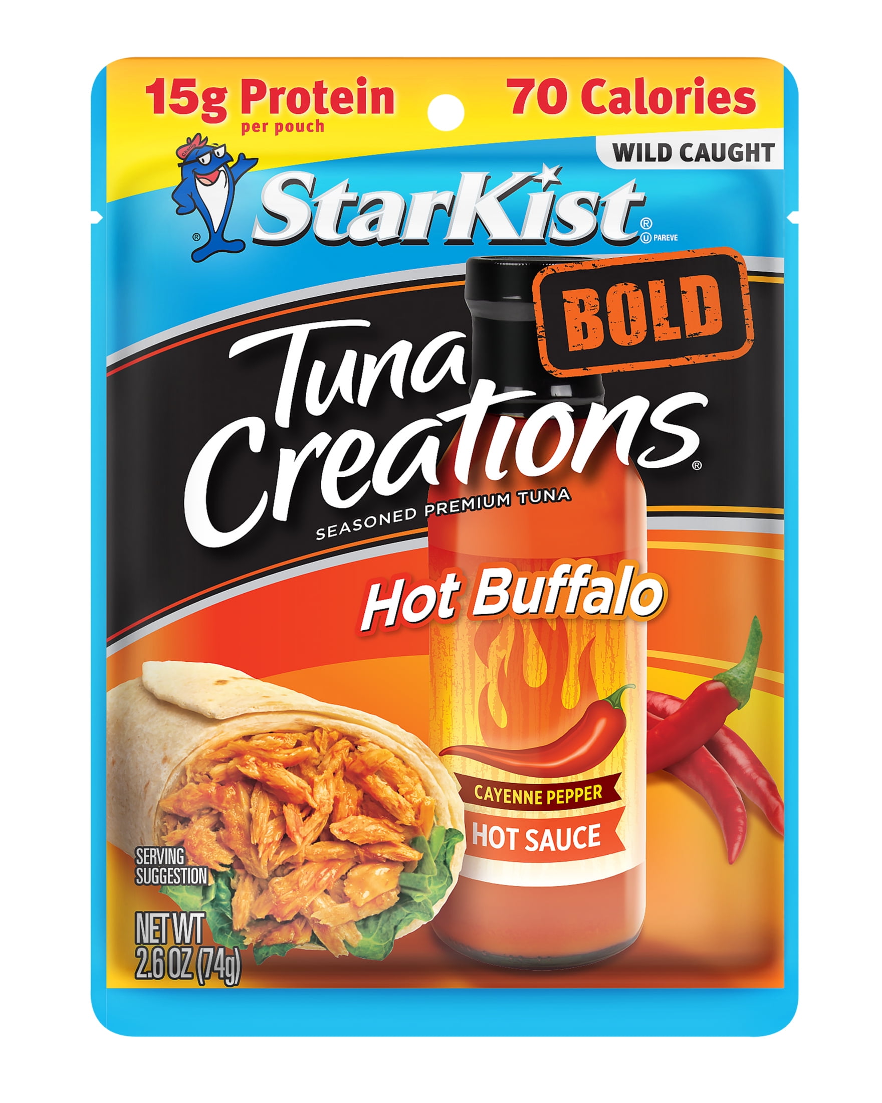 12 pack) StarKist Tuna Creations® BOLD Hot Buffalo Style 12 pack) StarKist Tuna Creations® BOLD Hot Buffalo Style