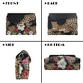 thumbnail image 5 of Pzuqiu Flower Leopard Print Crossbody Leather Bags for Women Minimalist Lightness Leather Quilted Shoulder Bag with Chain Strapx Fashion Casual Lightness Gifts for Women, 5 of 7