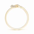 thumbnail image 2 of Angara Natural Diamond Ring - Pave-Set Diamond Split Infinity Knot Ring in 14K Yellow Gold for Women (Ring Size = 8), 2 of 7
