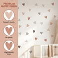 thumbnail image 3 of Unique Bargains 64pcs Heart Shape Wall Stickers Solid Hearts 11.8" x 8.9", 3 of 7