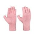 thumbnail image 2 of Arthritis Compression Gloves Relieves From Rheumatoid Carpal Tunnel Hand Gloves Fingerless for Computer Typing and Dailywork Support for Hands and Joints Health Products Pink, 2 of 9