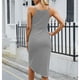 thumbnail image 4 of Vestido De Camiseta, Vestido Informal De Verano Con Abertura Frontal, Fibra De Poliéster De Buena Decoración Para Ir De Compras Para Vacaciones, 4 of 6