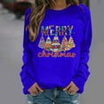 thumbnail image 5 of Black· Friday Clearance Christmas Womens Clothes Clearance Fayshow0 Women'S Christmas Printed Long Sleeved Round Neck Sweater, 5 of 5