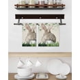 thumbnail image 3 of Easter Kitchen Dish Towels for Drying Dishes Set of 2, Country Spring Rabbit Botanical Eucalyptus Leaves Waffle Weave Microfiber Hand Tea Bathroom Towels Quick Dry & Absorbent Towel 15.7x23.6, 3 of 7