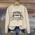 thumbnail image 2 of WEAIXIMIUNG Ensemble de Chandails en Molleton Courts Manches Longues Col Rond pour Femmes Imprimé Graphique Football Sans Capuche, 2 of 4