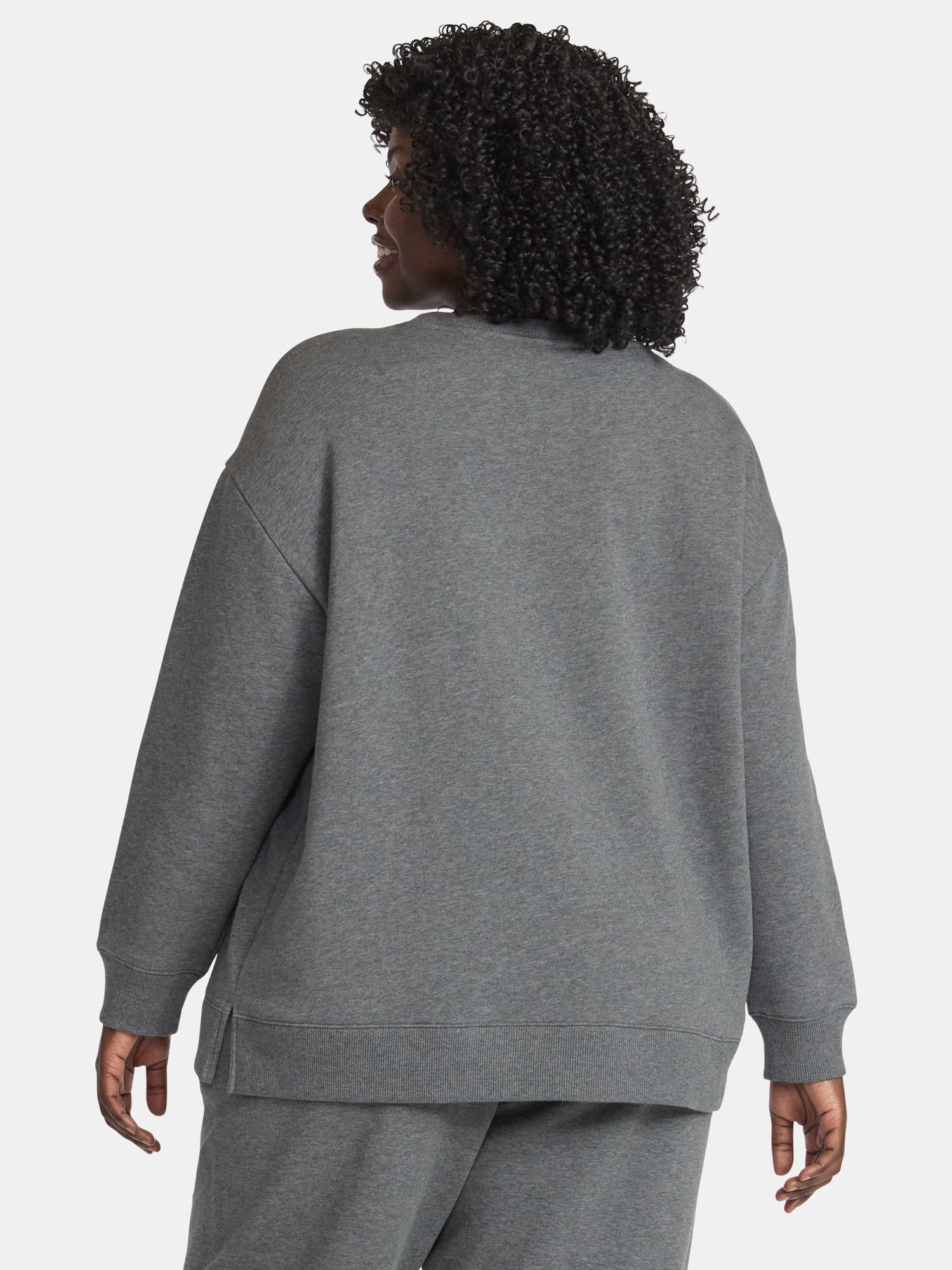 Terra & Sky Women's Plus Size Fleece Sweatshirt, Size 0X-5X