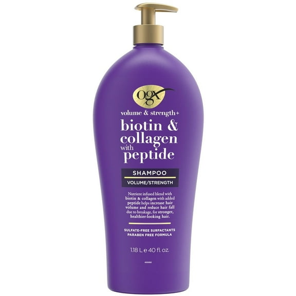 OGX Volume and Strength   Biotin and Collagen Shampoo (40 Fluid Ounce)