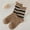 C, variant on MSJUHEG Wool Socks,Crew Socks,Warm Socks,Ankle Socks,Fuzzy Socks,Pile Socks in the Tube Socks Brown Retro Striped Socks A One Size