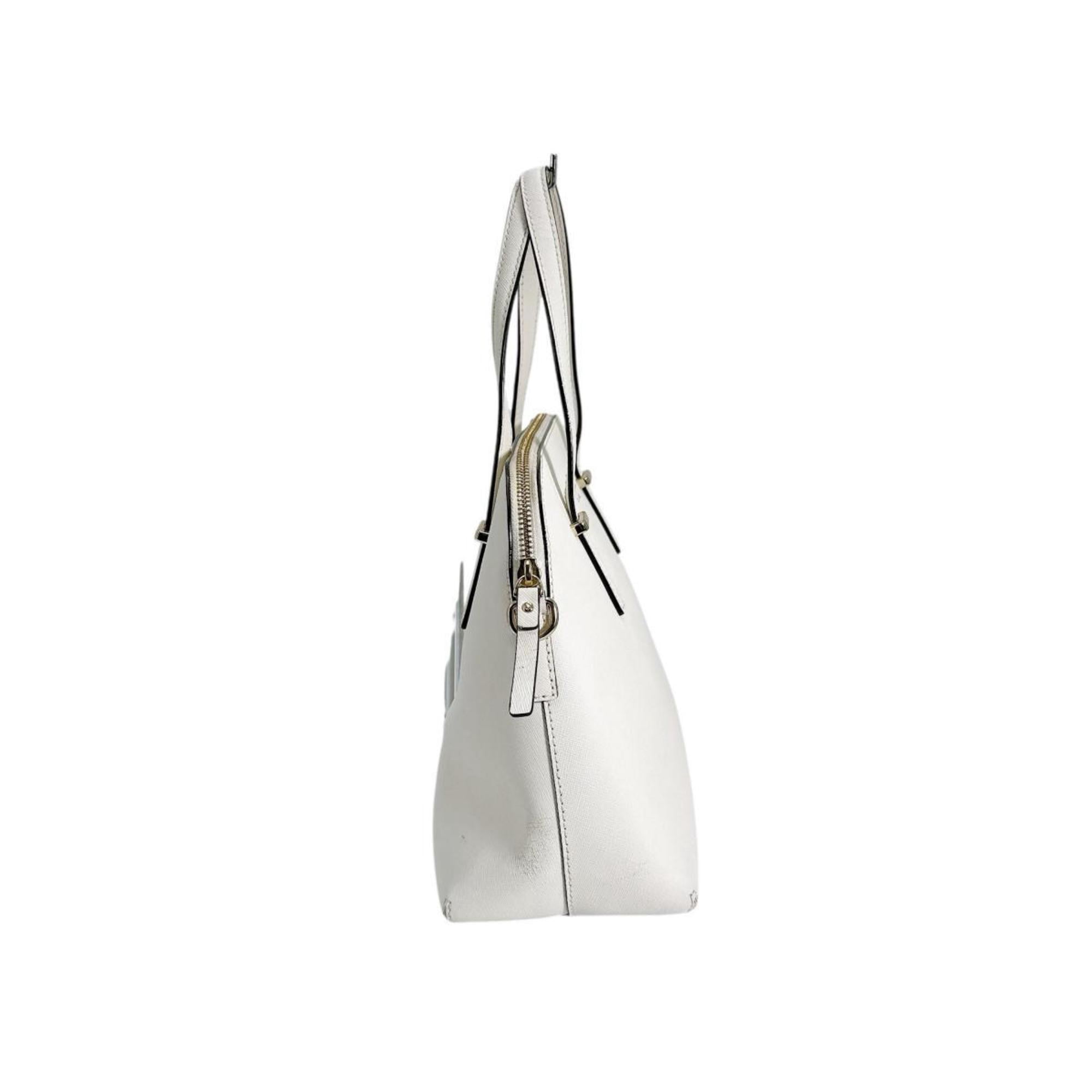 Pre-Owned Kate Spade handbag, 2-way bag, shoulder cowhide leather, PXRU4471, white (Good)