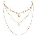 thumbnail image 1 of Multilayer Necklace Star Moon: Elegant Simple Pendant Necklace Chain Necklace, 1 of 6