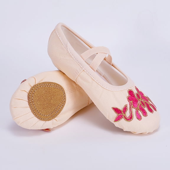 LvhaoGJOB Girls' Soft Flexible Sole Ballet Flats with Elegant Design and Flexible Flat Sole
