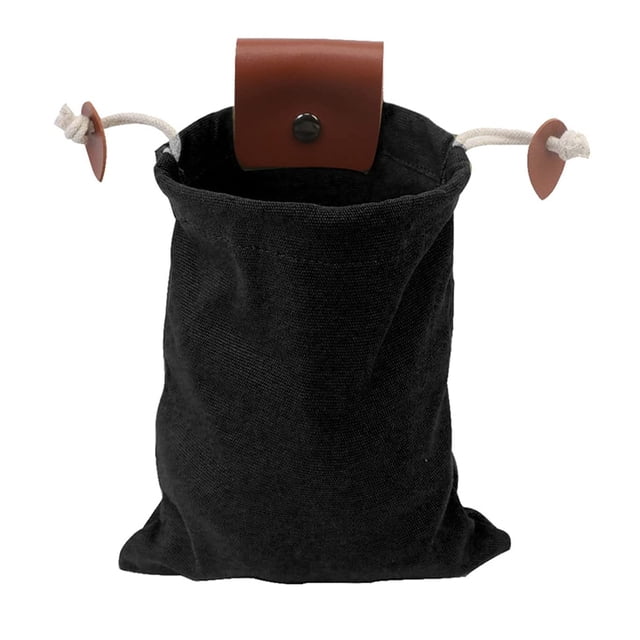 Bolsa de lona de cuero, bolsa de forrajeo Bolsa de forraje Lona encerada Bolsa de recolección de frutas Bolsa de hongos Bolsa de cinturón de cuero Bushcraft Bolsa plegable portátil para exteriores