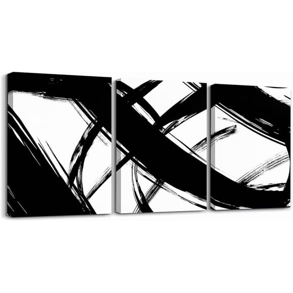 Teens Adult Geometry Swirl Canvas Wall Art for Living Room Bedroom Abstract Art Striped Wall Painting Women Men Vintage Brown Red Picture Wall Decor Rustic Wall Art for Home Decor Unframed