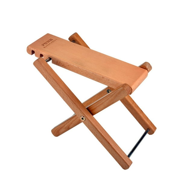 BEADCEST Support d'Équilibre pour Guitare Tabouret en Bois Massif Réglable 1Pcs