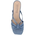 thumbnail image 5 of Journee Womens Starling Kitten Heel Two Tone Open Toe Dress Sandals, Widths Available, 5 of 9