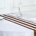 thumbnail image 4 of BalsaCircle 12" x 108" Gold White Stripes Satin Table Top Runner Linens Dinner Decorations, 4 of 7
