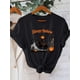 thumbnail image 1 of Halloween T-shirt - Spooky Halloween Women's Sleepy Hollow Graphic Tee - Headless Horseman & Pumpkin Print Crew Neck T-Shirt, Themed Parties & Casual Wear - Machine Washable Black & White, 1 of 6