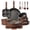 Brown, variant on Carote 20 Pcs Nonstick Cookware Sets, Pots and Pans Set with Detachable Handles, Oven Safe, Induction Cookware, Stackable Kitchen Cooking Set, Ultra Violet