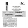 thumbnail image 3 of Energizer MAX Alkaline Battery, 9 Volt, 1 Each (Pack of 2), 3 of 3