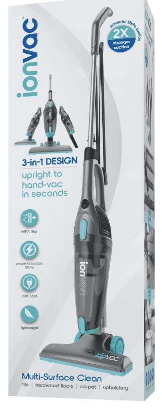 Ionvac ZipVac 3-in-1 Vacuum - Professional cleaning vacu - Walmart