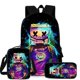 thumbnail image 5 of Mochila de algodón de azúcar, mochila, bolsa de viaje para la escuela secundaria, 5 of 6