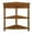 Brown, variant on GZXS Rustic Triangle Corner Table with Drawer and Shelves, Small Space Solid Wood Accent End Table for Living Room, Bedroom, Bathroom (Brown)