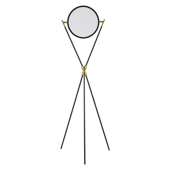 SAFAVIEH Rana 60.75 in. Modern Minimalism Floor Lamp, Black/Gold