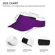 thumbnail image 3 of Fotbe Purple Visera Deportiva con Diseño, Gorra Abierta Ajustable de Algodón para Mujer y Hombre, 3 of 7