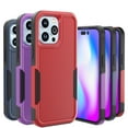 thumbnail image 3 of NIFFPD iPhone 14 Plus Case with Screen Protector（Anti Spy Privacy） + Camera Lens Protector, Shockproof Full Coverage Protective Cover Phone Case for iPhone 14 Plus 6.7" Red+Black, 3 of 7