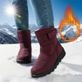 thumbnail image 3 of Women's Winter Snow Boots - Slip-On Shoes with Thick Anti-Slip Sole for Cold Weather, Outdoor & Casual Wear, 3 of 13