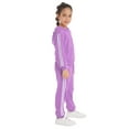 thumbnail image 4 of MSemis Kids Boys 2 Piece Tracksuit Jogger Sets Full Zip Hoodies Outfits Purple 70, 4 of 6