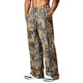 thumbnail image 6 of Joggers for Men Camo Baggy Sweatpants Elastic Waist Open Bottom Casual Athletic Workout Pants with Pockets, 6 of 6