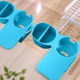 thumbnail image 5 of Desk Cup Holder, Clip On Cup Holder for Desk, Double Grid Desktop Storage Rack, Fixed Cup Holders with Side Tray for Pens, Home Office Desk Organizer, 5 of 6