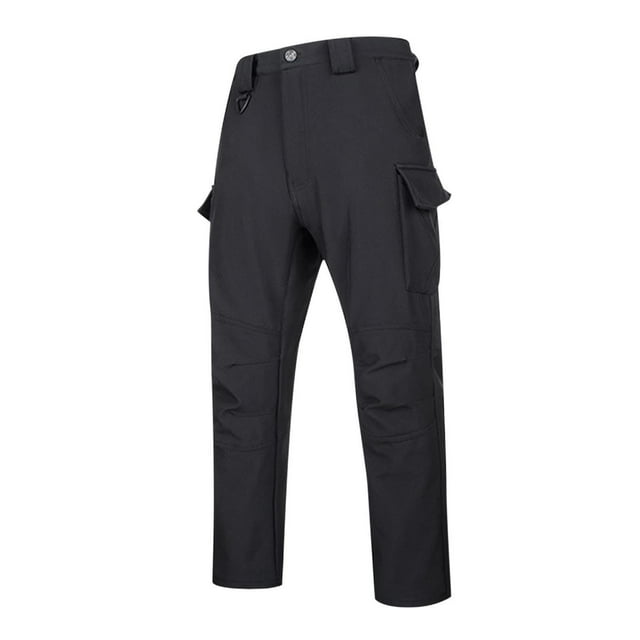 Leodye Pantalon Cargo Léger pour Homme Imperméable à Séchage Rapide Pantalon Tactique Extérieur Épais Pantalon de Randonnée Noir m(m)
