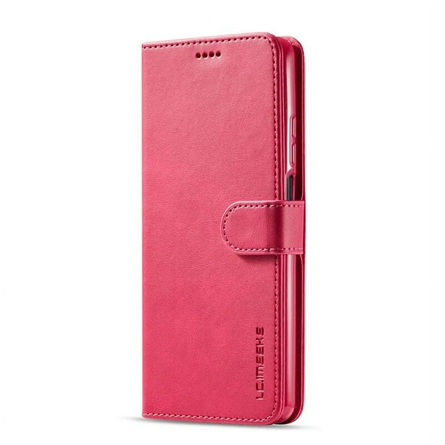 Case For Poco M6 Pro Case For Poco X6 X5 Pro Phone Case For Xiaomi Poco C65 F3 X5 X4 GT X3 NFC M5 M5S M3 M4 Pro 5G Cover Leather Rose Red POCO F3
