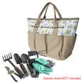 thumbnail image 4 of Garden Tool Tote with Multi Pockets Portable Garden Handbag Cactus Printing Canvas Gardening Tools Hand, 4 of 8